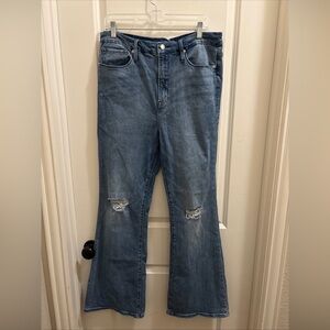 Good American Blue Flare Jeans